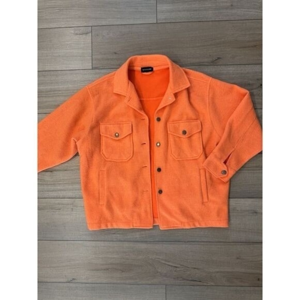 Prettylittlething Women's Shacket S Small Pretty Little Orange neon halloween